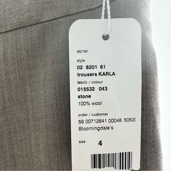 AKRIS PUNTO Karla 100% wool TROUSERS PANTS - Picture 6 of 10